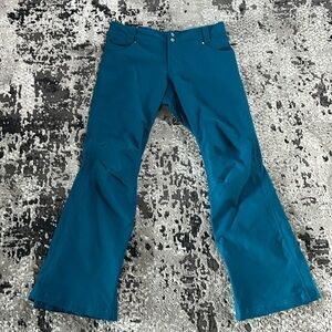 Aperture Teal Green 10K Waterproof Ski Snowboard Pants size Medium like new.